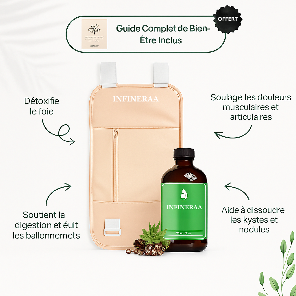Pack Ventre Plat + (Huile de Ricin, Ceinture abdominal)